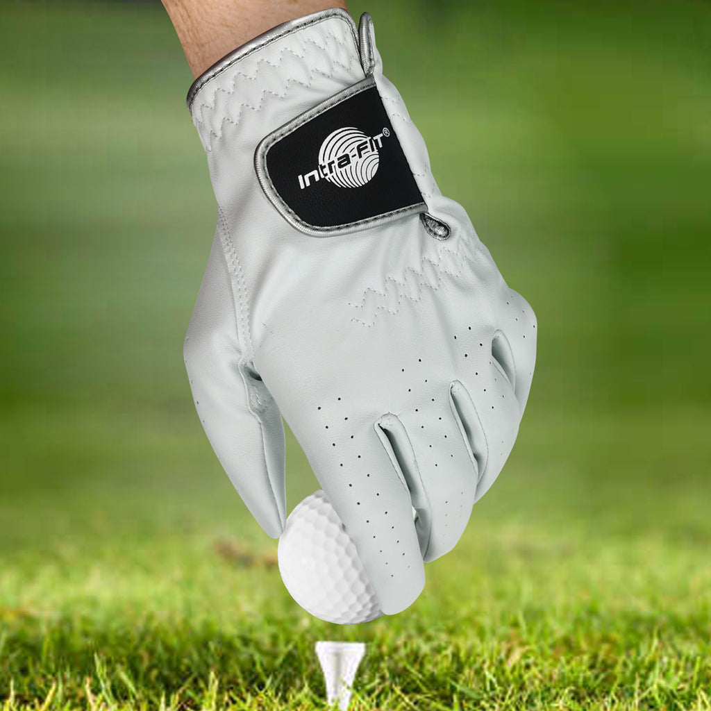 Intra-FIT Golf Glove Men's Left Hand PU Gloves, All Weather, Pack of 1, Rain Grip Flexible Durable Soft