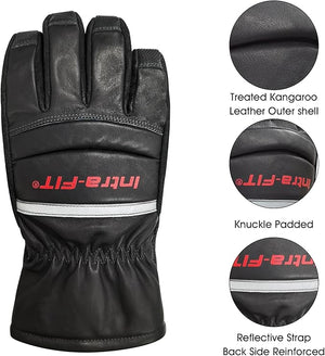 Intra-FIT Structural NFPA 1971 Fire Fighter Glove,Kangaroo Leather,3D Curved Fingers, Heat Resistance, Flame Resistance, Fire-Fighting Gloves
