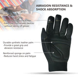Intra-FIT Utility Work Gloves with Grip -Durable Touch Screen Working Gloves for Mechanic,Construction,Automotive,Garden & Automotive