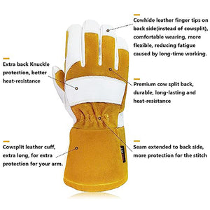 Intra-FIT Cowhide MIG Welding Gloves, EN388-2132X, EN407-413X4X, EN12477 TYPE A