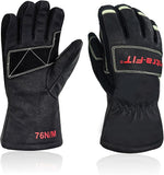 Intra-FIT Structural Firefighting Gloves, NFPA 1970:2025 Certified | Premium Kangaroo Leather, Heat & Flame Resistant, Water Resistant, Impact Protection, Luminous at Night
