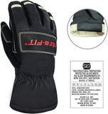 Intra-FIT Structural Firefighting Gloves, NFPA 1970:2025 Certified | Premium Kangaroo Leather, Heat & Flame Resistant, Water Resistant, Impact Protection, Luminous at Night
