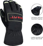 Intra-FIT Structural Firefighting Gloves, NFPA 1970:2025 Certified | Premium Kangaroo Leather, Heat & Flame Resistant, Water Resistant, Impact Protection, Luminous at Night