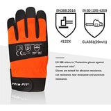 Intra-FIT Chainsaw Gloves, EN ISO 11393-4, CLASS 1, EN 388: 4122X